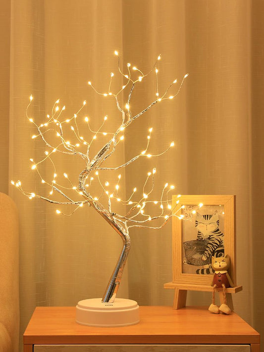 Tabletop Tree Lamp, Decorative LED Lights USBHome Harmony EssentialsHome Harmony EssentialsHome Decor

Key Features:
【DIY Design】 Bonsai style design, natural tree shape will add vitality to your home. The branches can be bent to easily adjust the shape of the tree,Tabletop Tree Lamp, Decorative LED Lights USB or AA Battery Powered fo