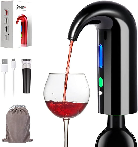 Electric Wine Aerator, Electric Wine PourerHome Harmony EssentialsHome Harmony EssentialsKitchen & Bar Essentials
INSTANT DRINKING,NO NEED TO WAIT---This electric wine aerator pourer decants the wine by increasing the high pressure oxygen, red light and magnetic. Pouring and aeElectric Wine Aerator, Electric Wine Pourer and Wine Dispenser Pump, M
